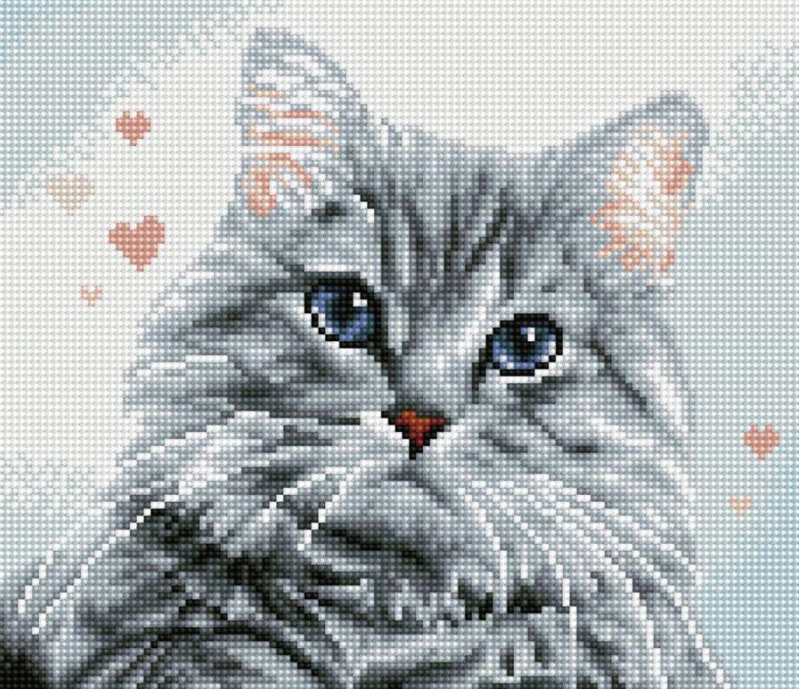 DIAMOND DOTZ CARRÉ - PRICILLA LE CHAT