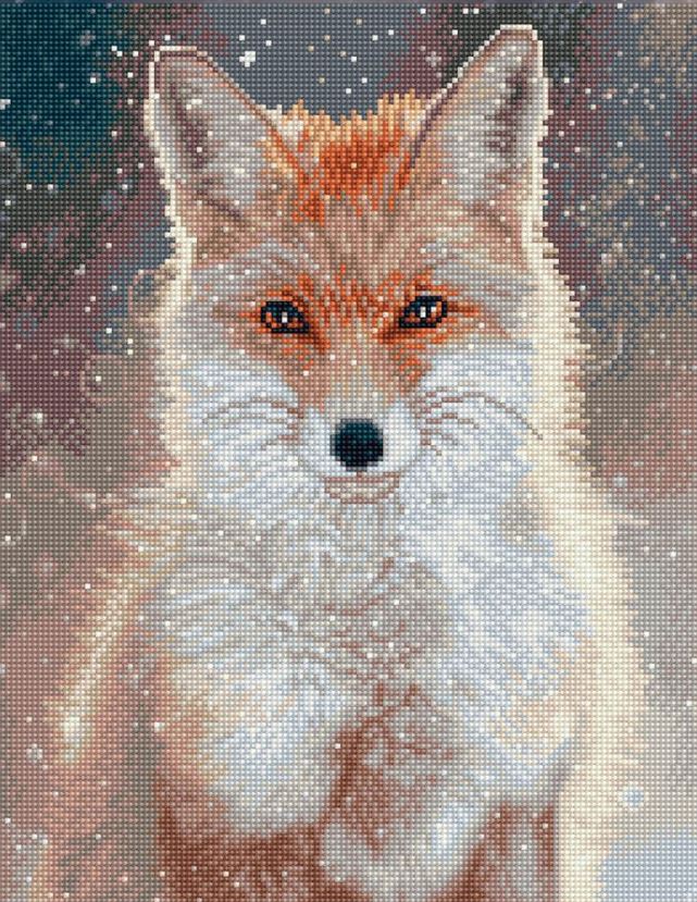 DIAMOND DOTZ RENARD DES NEIGES - DIAMOND PAINTING - PEINTURE À DIAMOND