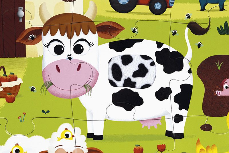 JANOD CASSE-TÊTE 20 PIÈCES TACTILE - FERME #J02772