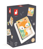 JANOD CASSE-TÊTE EN BOIS - BARQUETTE ANIMAUX 6 CUBES #J05158