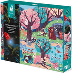 JANOD CASSE-TÊTE MAGIQUE 24 PIÈCES - LA FORÊT + MINI LAMPE