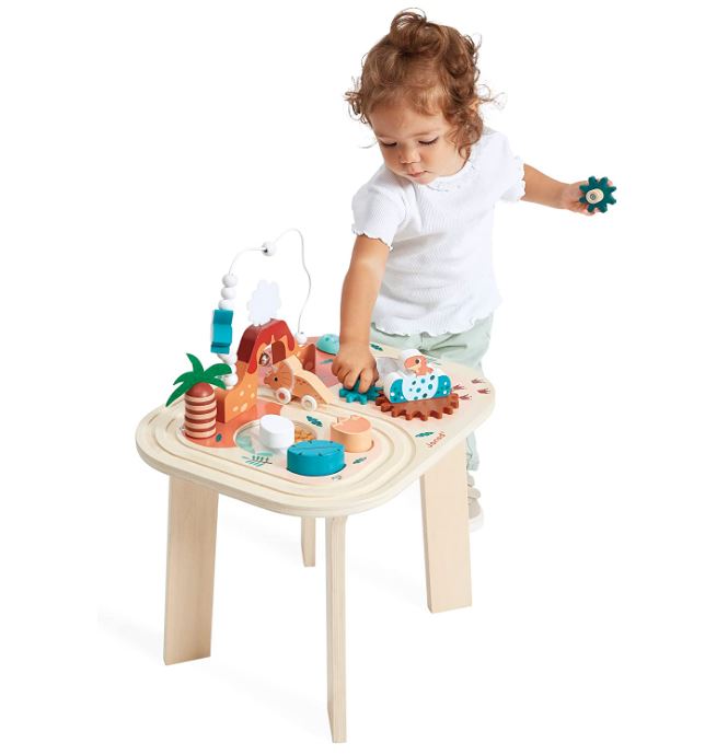 JANOD - TABLE D'ACTIVITES EN BOIS DINO