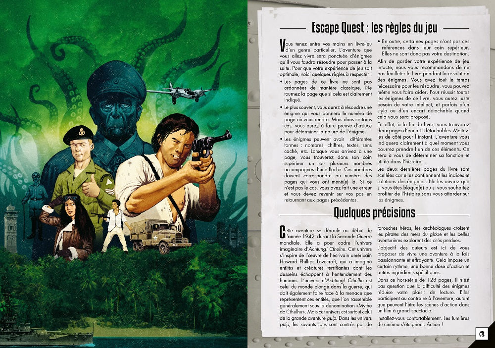 JEU ESCAPE QUEST 11 - ACHTUNG! CTHULHU - L'ARMÉE DES PROFONDEURS