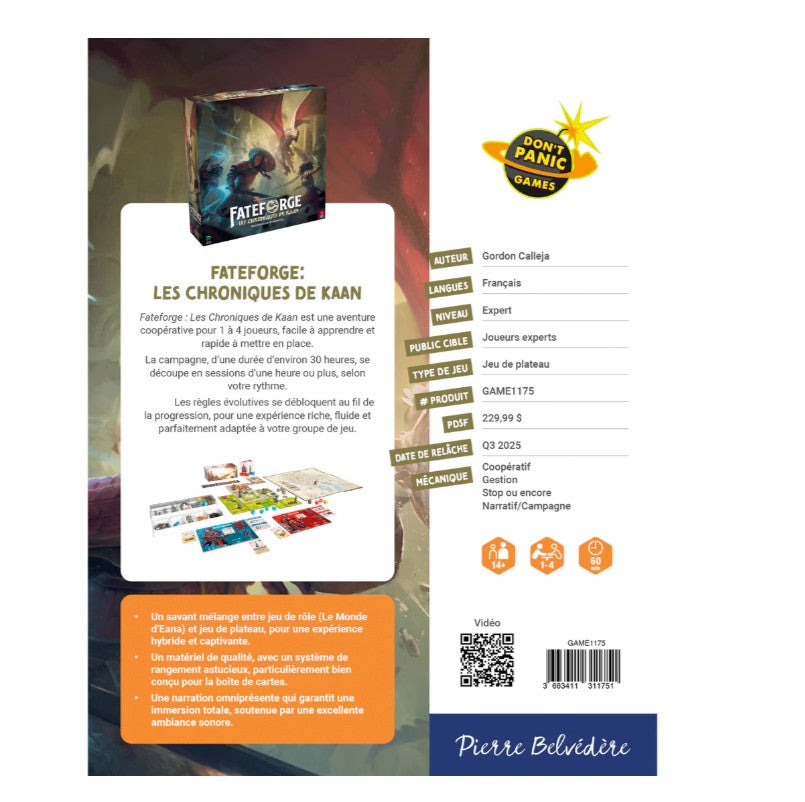 JEU FATEFORGE LES CHRONIQUES DE KAAN