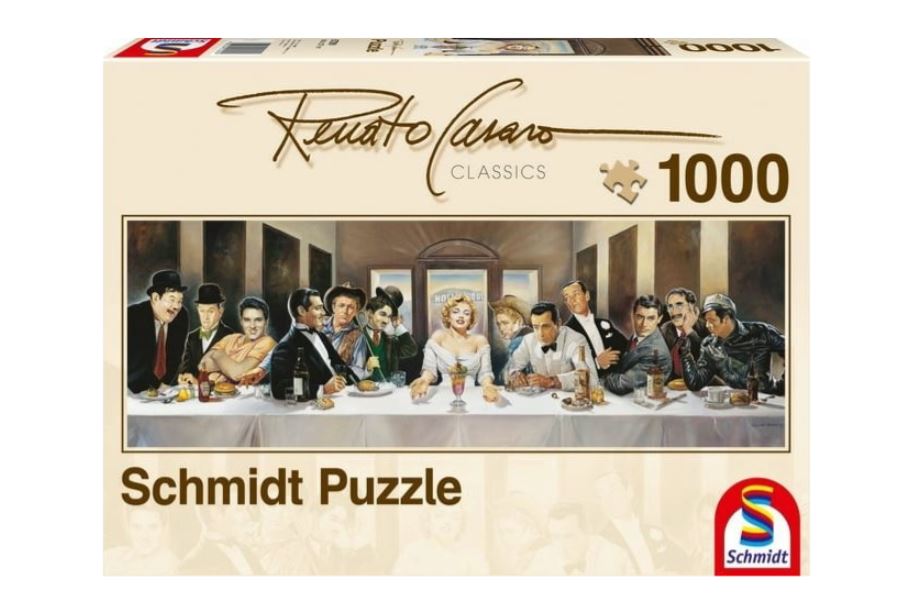 SCHMIDT CASSE-TÊTE 1000 PIÈCES PANORAMA - DÎNER DES CÉLÉBRITÉS #57291