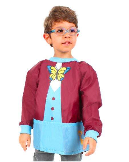 TABLIER DE BRICOLAGE PASSE-MONTAGNE BOURGOGNE (7-8 ANS)