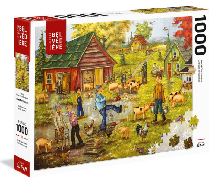 TREFL JIGSAW PUZZLE 1000 PIECES - THE REAL LITTLE PIGS #670411