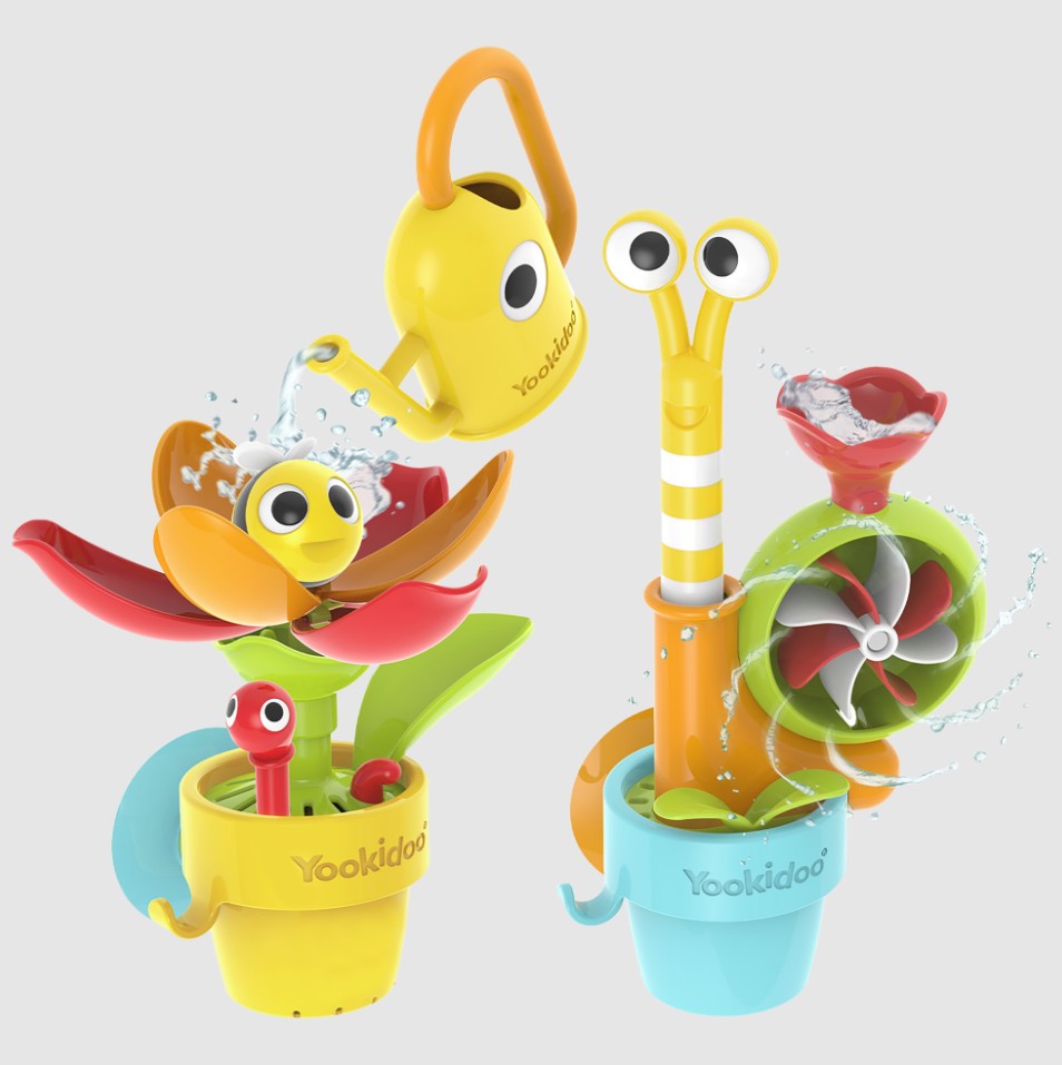 YOOKIDOO - BATH TOY - SPIN N' SPRINKLE WATER GARDEN