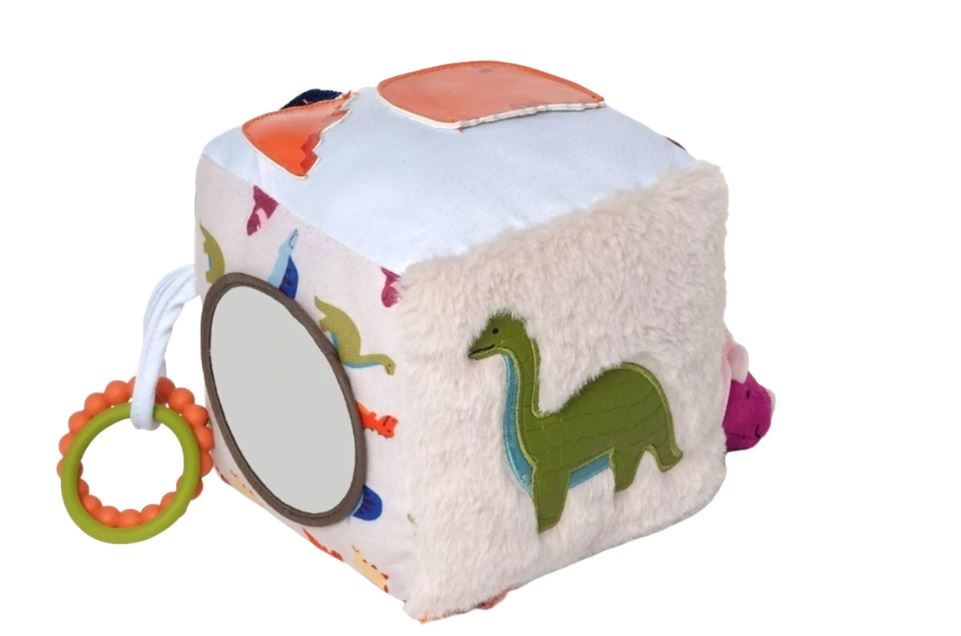 LITTLE BIG FRIENDS - CUBE D'ÉVEIL EN TISSU DINOSAURES