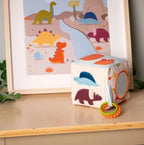 LITTLE BIG FRIENDS - CUBE D'ÉVEIL EN TISSU DINOSAURES