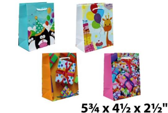 SAC CADEAU MINI - ANNIVERSAIRES ASST