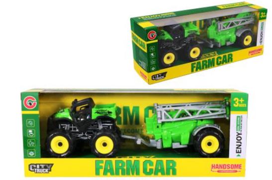TRACTEUR AGRICOLE À FRICTION AVEC REMORQUE ASST