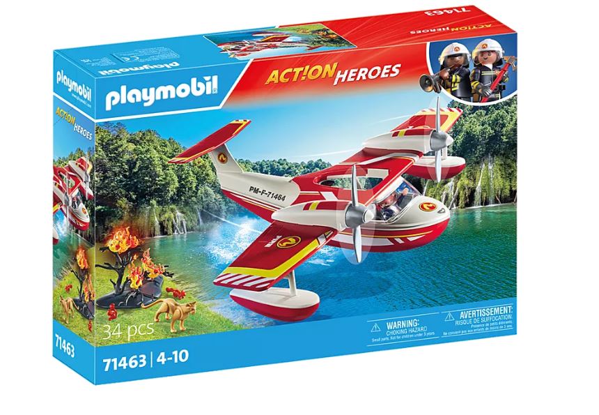 PLAYMOBIL ACTION HEROES - HYDRAVION AVEC POMPIER #71463