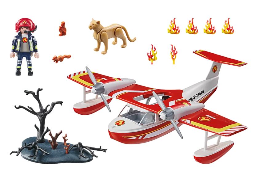 PLAYMOBIL ACTION HEROES - HYDRAVION AVEC POMPIER #71463