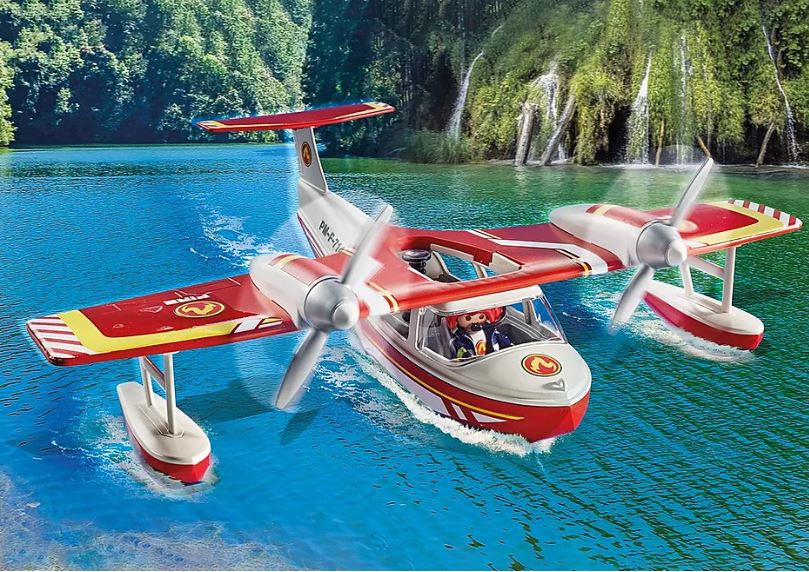 PLAYMOBIL ACTION HEROES - HYDRAVION AVEC POMPIER #71463