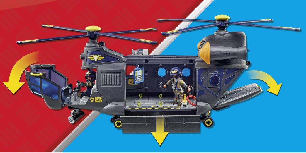 PLAYMOBIL CITY ACTION - SPECIAL FORCES TRANSPORT HELICOPTER #71149
