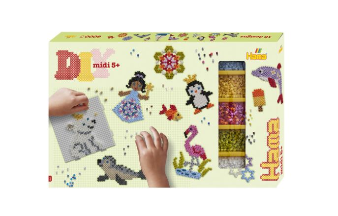 *26 HAMA - COFFRET CADEAU GÉANT MIDI 6000 PERLES