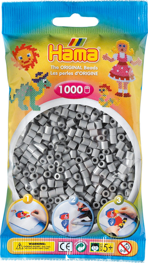 HAMA - SAC PERLES HAMA GRIS PÂLE
