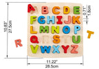 HAPE - CASSE-TÊTE EN BOIS ALPHABET 24 PIÈCES -LETTRES MAJUSCULES