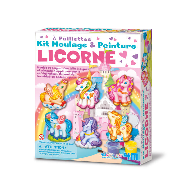 KIT DE MOULAGE ET PEINTURE LICORNE