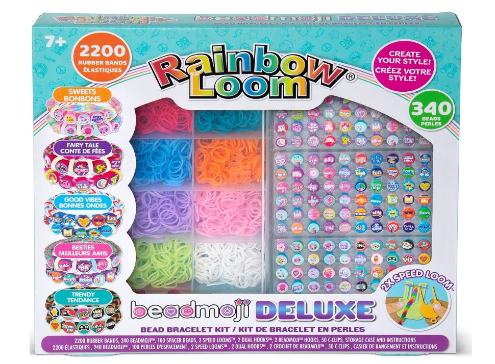 RAINBOW LOOM - DELUXE ENSEMBLE DE BRACELETS ET PERLES - BEADMOJI