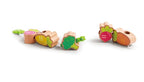 WOODEN RABBIT STACKING AND THREADING GAME
