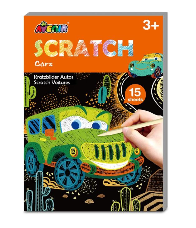MINI SCRATCH BOOK - CARS