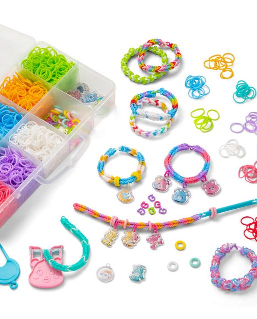 RAINBOW LOOM - SHAREABLE BRACELET AND CHARM SET - CARE BEARS CUTE-TIQUE