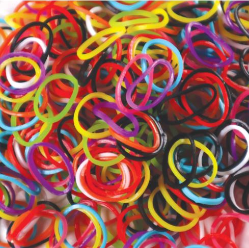 SACS D'ÉLASTIQUES À BRACELETS MULTICOLORES POUR RAINBOW LOOM