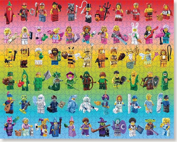 CASSE-TÊTE DE LEGO 1000 PIÈCES - ARC-EN-CIEL