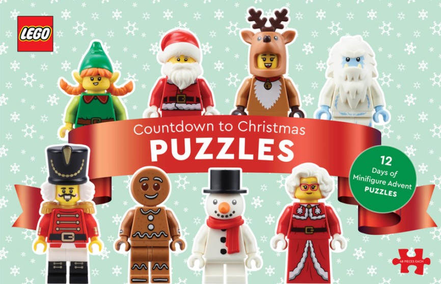 CASSE-TÊTE DE LEGO CALENDRIER DE L'AVENT 48 PIÈCES - COMPTE À REBOURS DE NOËL AVEC FIGURINES