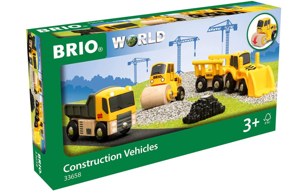 BRIO - COFFRET DE 3 ENGINS DE CHANTIER