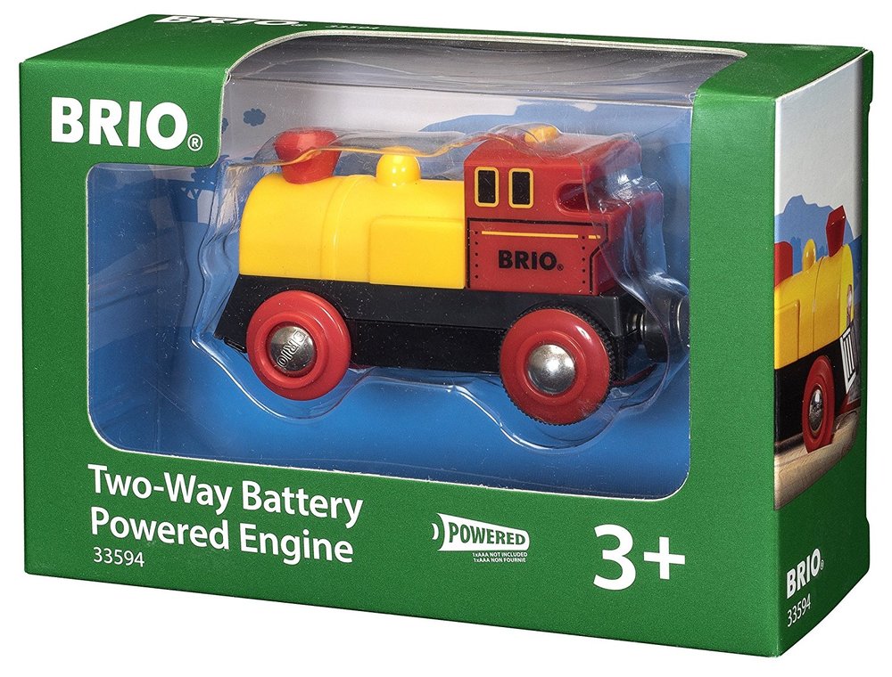 BRIO - LOCOMOTIVE À PILES BIDIRECTIONNELLE JAUNE "MEILLEUR VENDEUR" #33594