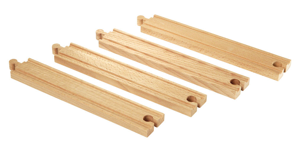 BRIO - RAILS DE TRAIN DROITES ET LONGUES "MEILLEUR VENDEUR" #33341