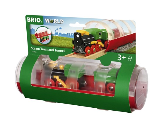BRIO - TRAIN À VAPEUR ET TUNNEL "MEILLEUR VENDEUR" #33892