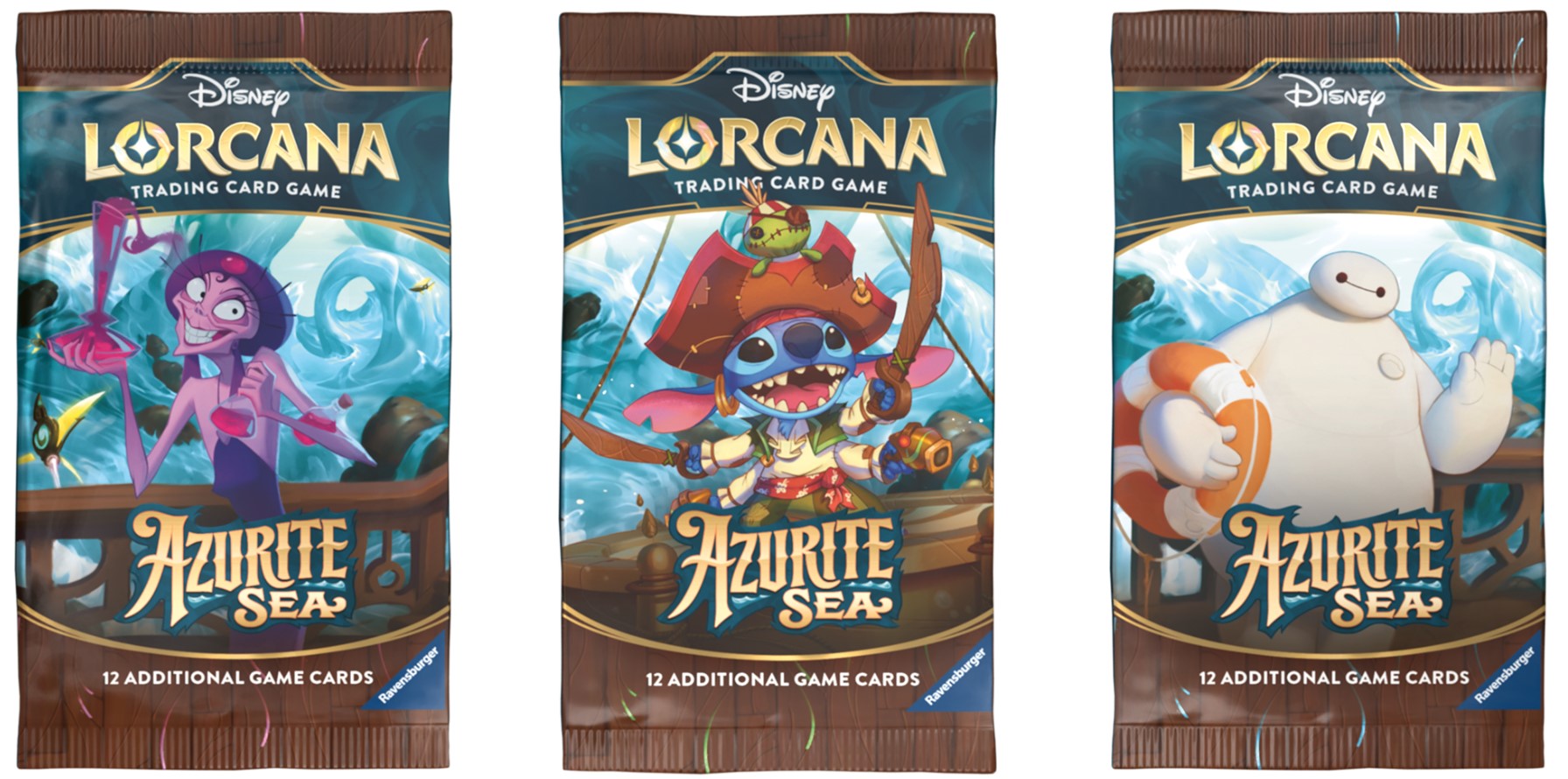 DISNEY LORCANA CARDS - AZURITE SEA - BOOSTER ASST (EN)