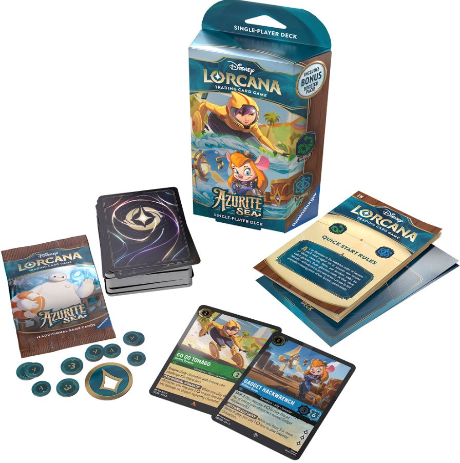 DISNEY LORCANA CARDS - SAPPHIRE SEA - STARTER DECK ASST (EN)