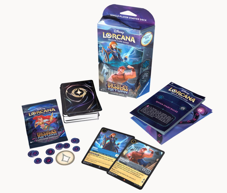 CARTES DISNEY LORCANA - URSULA'S RETURN - STARTER DECK ASST - Version anglaise