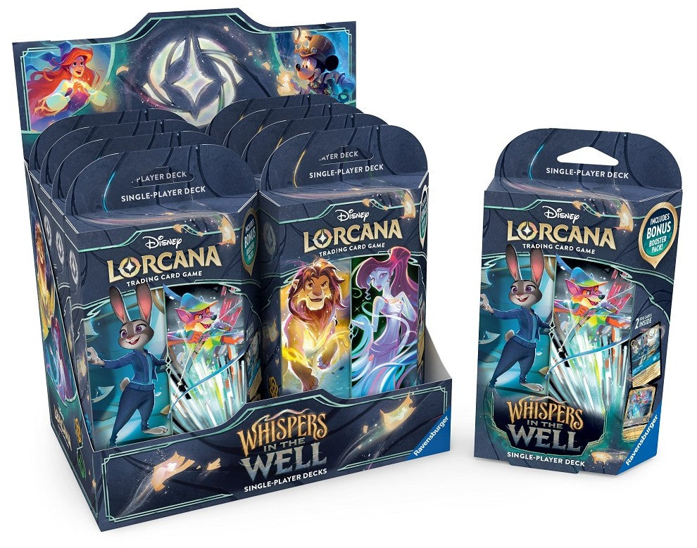 CARTES DISNEY LORCANA - WHISPERS IN THE WELL - STARTER DISPLAY - Version anglaise