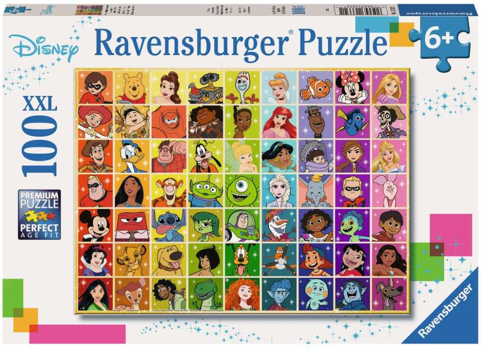 RAVENSBURGER CASSE-TÊTE 100 PIÈCES XXL - LA PALETTE DE COULEURS DISNEY #13332