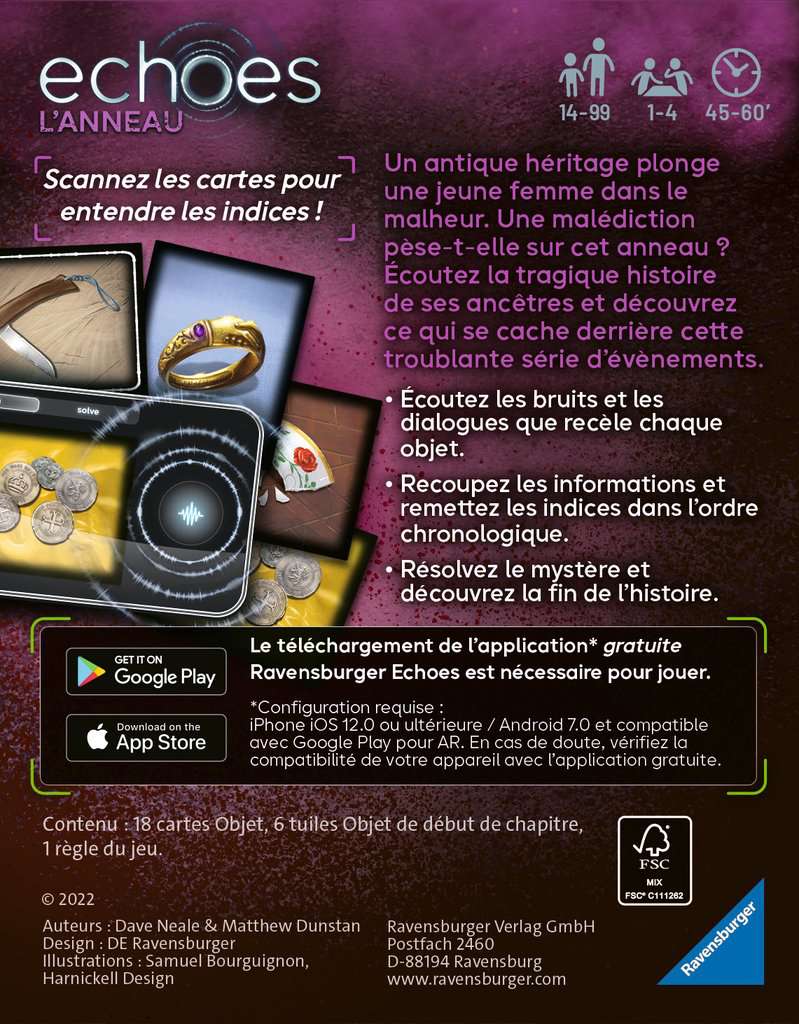 JEU ECHOES L'ANNEAU