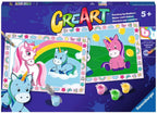 PEINTURE À NUMÉROS CREART RAVENSBURGER (2 IMAGES) - LICORNE - 11" X 13"
