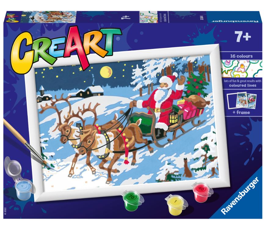 PEINTURE À NUMÉROS CREART RAVENSBURGER - LA NUIT AVANT NOËL