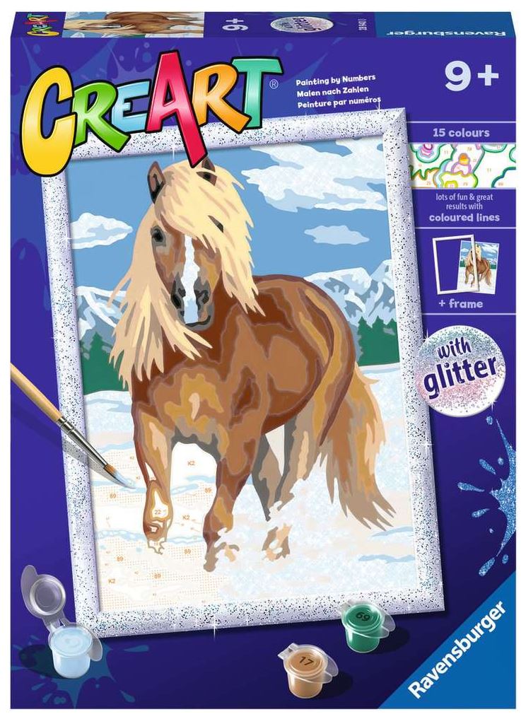 PEINTURE À NUMÉROS CREART RAVENSBURGER - LE CHEVAL ROYAL