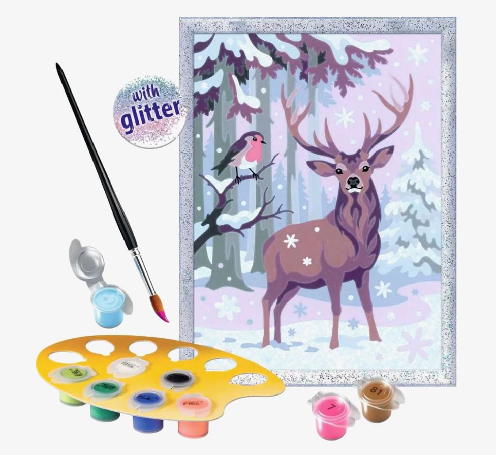 PEINTURE À NUMÉROS CREART RAVENSBURGER - LES AMIS EN FÊTE (CERF)