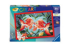 PEINTURE À NUMÉROS CREART RAVENSBURGER - POISSON AMOUREUX 18 X 24 CM