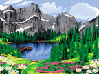 PEINTURE À NUMÉROS CREART RAVENSBURGER - VUE SUR LA MONTAGNE - 12" X 16" GRANDE