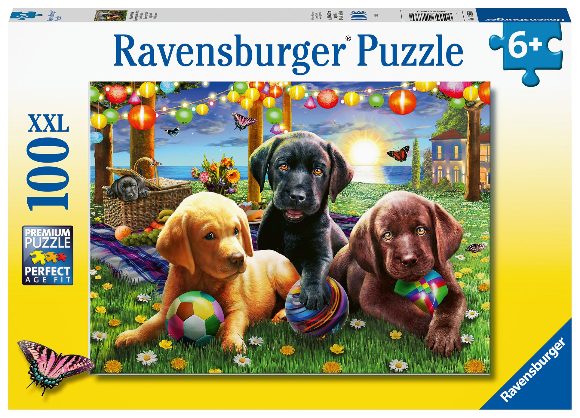 RAVENSBURGER CASSE-TÊTE 100 LARGES PIÈCES - PIQUE-NIQUE DES CHIENS #12886