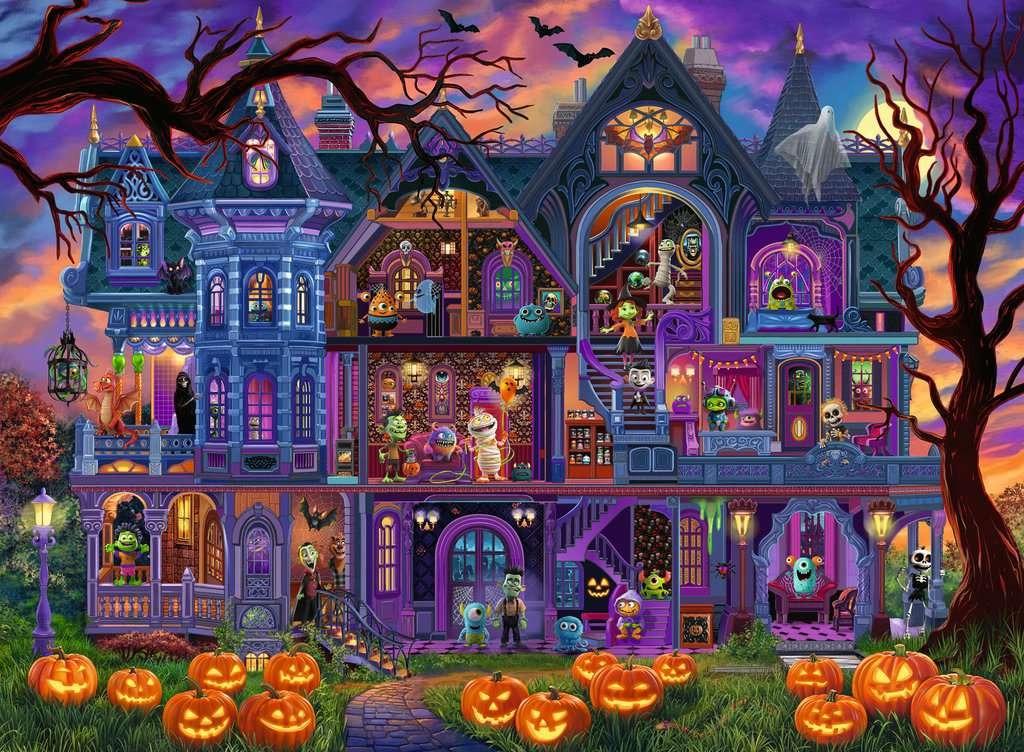RAVENSBURGER CASSE-TÊTE 100 PIÈCES - LA MAISON DES MONSTRES (HALLOWEEN) #12004070