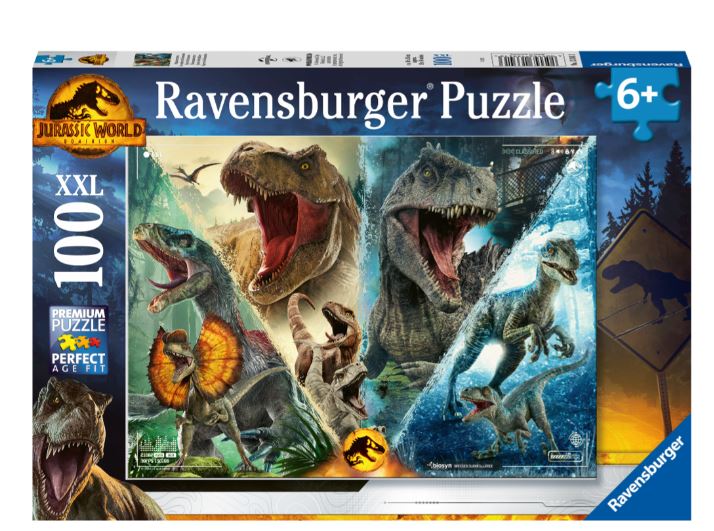 RAVENSBURGER CASSE-TÊTE 100 PIÈCES - LES ESPÈCES DE DINOSAURES - JURASSIC WORLD 3 #13341